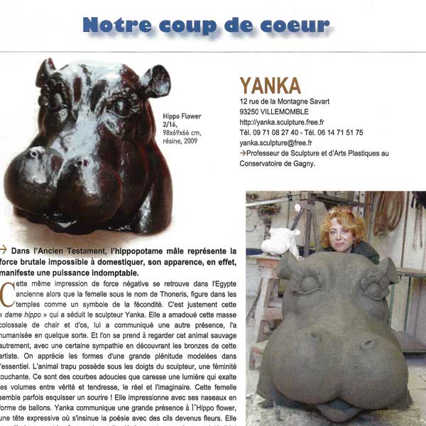 Yanka sculpteure- Rotary 2009